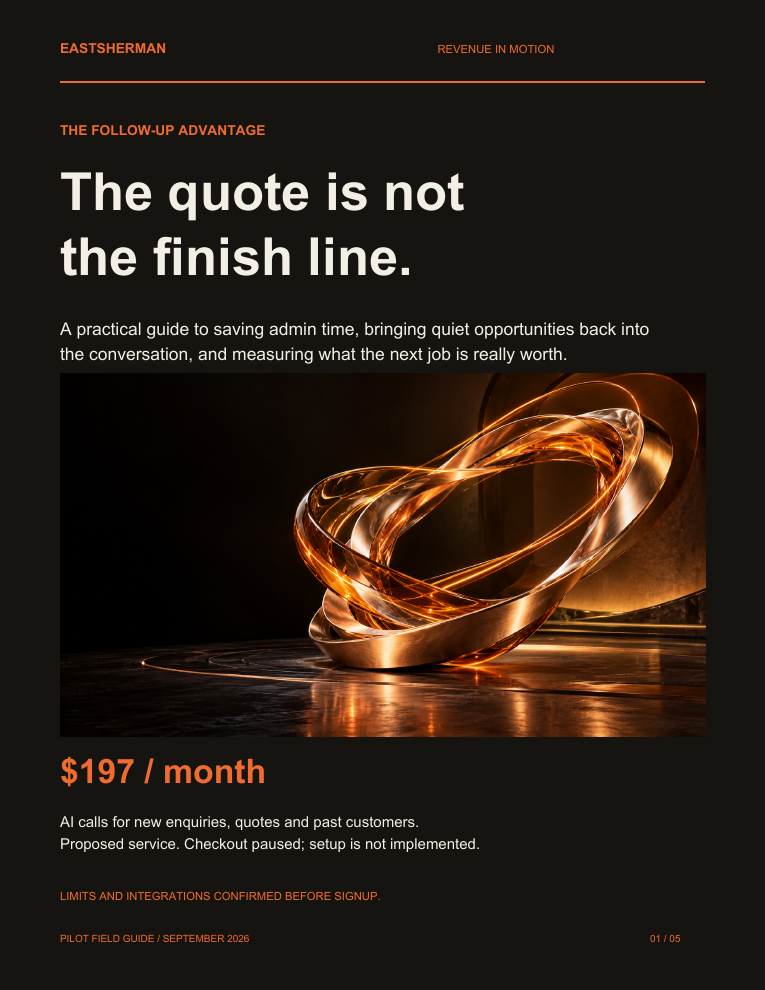 EastSherman free five-page ROI guide cover